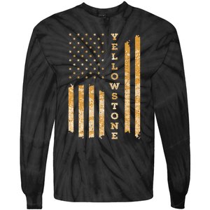 Yellowstone American Flag – Usa National Park Tie-Dye Long Sleeve Shirt