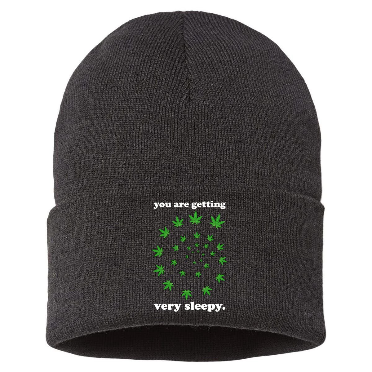 You Are Getting Very Sleepy The Weed Sustainable Knit Beanie