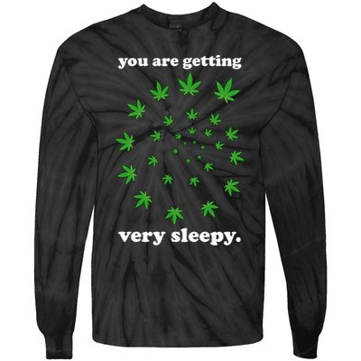 You Are Getting Very Sleepy The Weed Tie-Dye Long Sleeve Shirt
