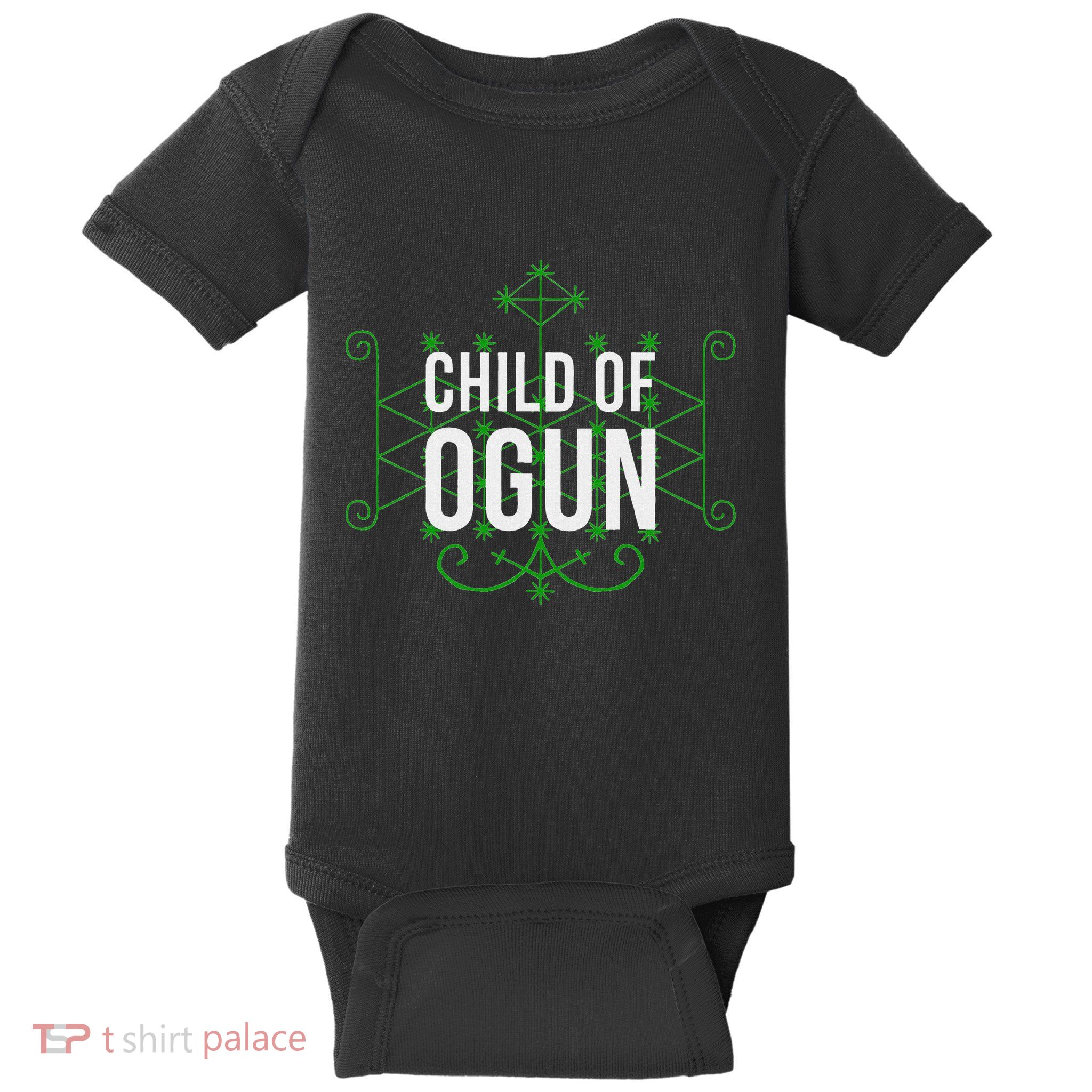 Yoruba African God Hoodoo Veve Orisha Child Of Ogun Baby Bodysuit