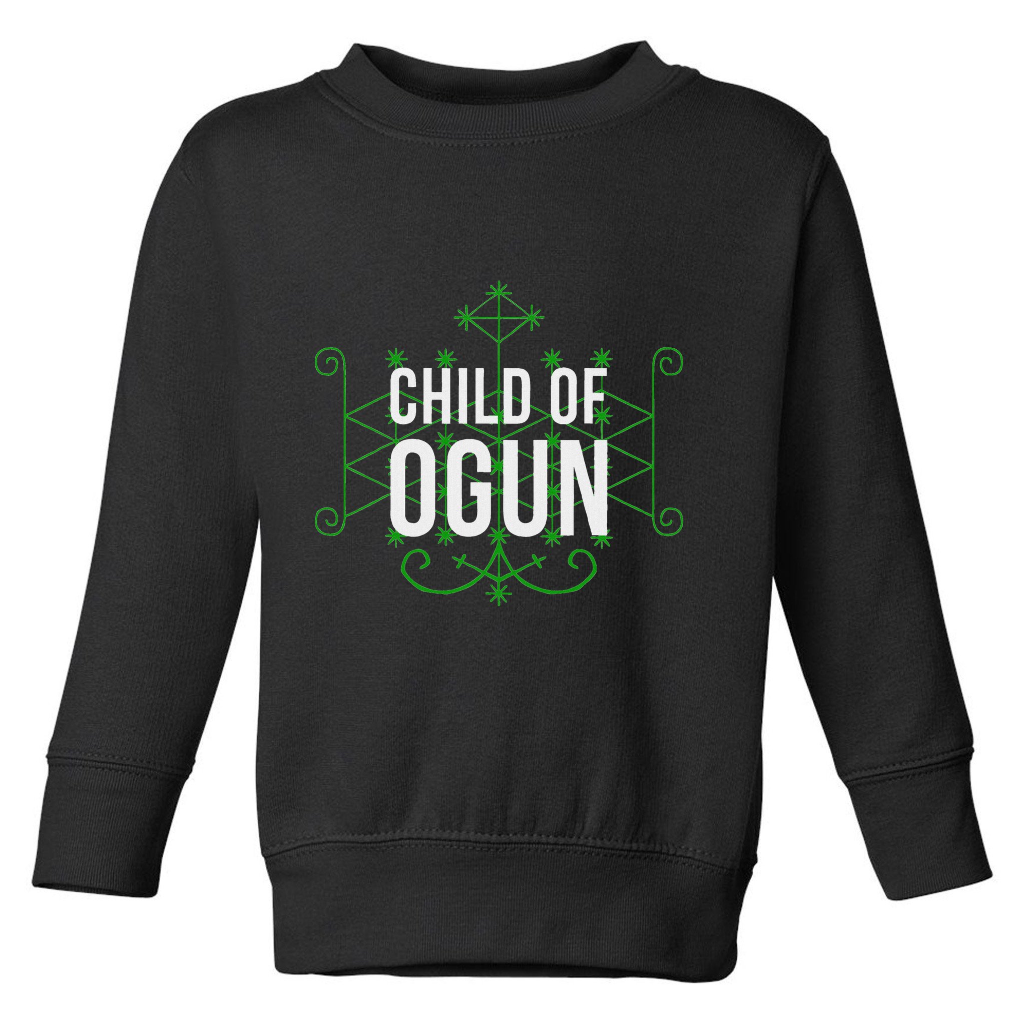 Yoruba African God Hoodoo Veve Orisha Child Of Ogun Toddler Sweatshirt