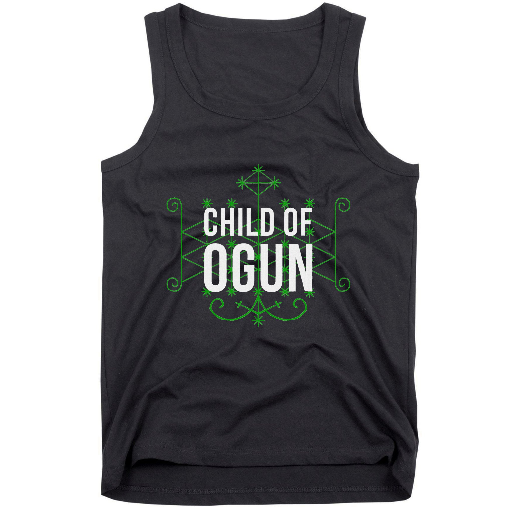 Yoruba African God Hoodoo Veve Orisha Child Of Ogun Tank Top