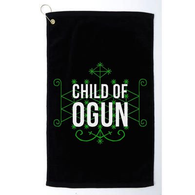 Yoruba African God Hoodoo Veve Orisha Child Of Ogun Golf Towel