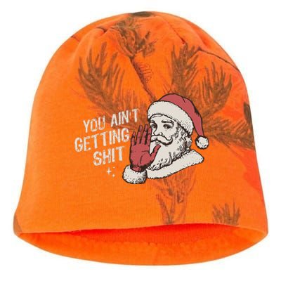 You Aint Getting Shit Funny Christmas Kati - Camo Knit Beanie