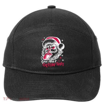 You Aint Gettin Shit Funny Santa 7-Panel Snapback Hat