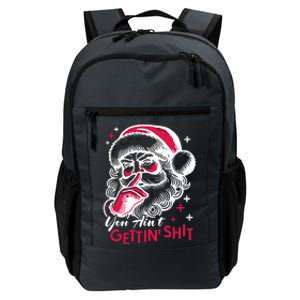 You Aint Gettin Shit Funny Santa Daily Commute Backpack