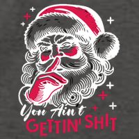 You Aint Gettin Shit Funny Santa Vector Backpack