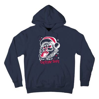 You Aint Gettin Shit Funny Santa Tall Hoodie