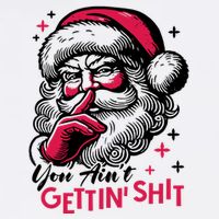 You Aint Gettin Shit Funny Santa Cooling Performance Crew T-Shirt