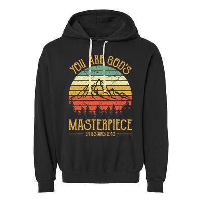 You Are Gods Masterpiece Kids Christian Garment-Dyed Fleece Hoodie