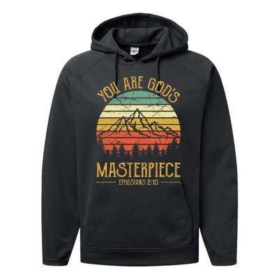 You Are Gods Masterpiece Kids Christian Performance Fleece Hoodie