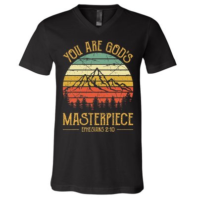 You Are Gods Masterpiece Kids Christian V-Neck T-Shirt