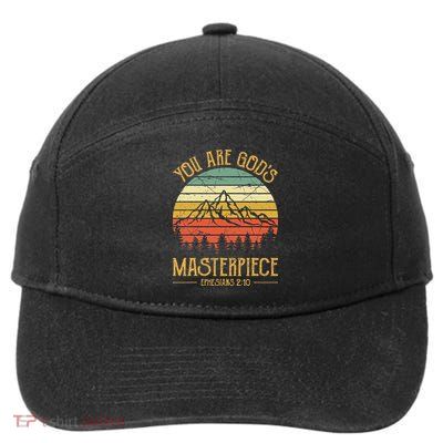 You Are Gods Masterpiece Kids Christian 7-Panel Snapback Hat