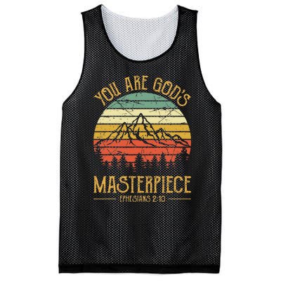 You Are Gods Masterpiece Kids Christian Mesh Reversible Basketball Jersey Tank