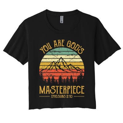You Are Gods Masterpiece Kids Christian Crop Top