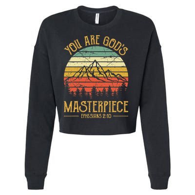 You Are Gods Masterpiece Kids Christian Cropped Pullover Crew