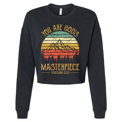 You Are Gods Masterpiece Kids Christian Cropped Pullover Crew