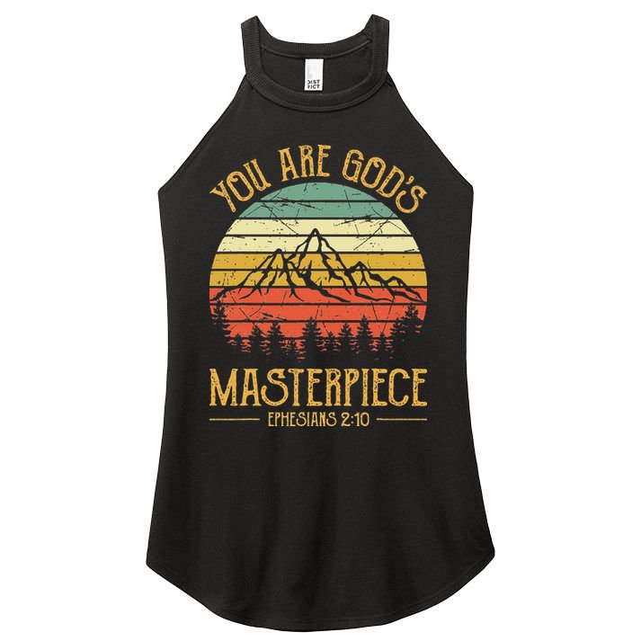 You Are Gods Masterpiece Kids Christian Women's Perfect Tri Rocker Tank