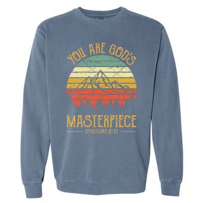 You Are Gods Masterpiece Kids Christian Garment-Dyed Sweatshirt