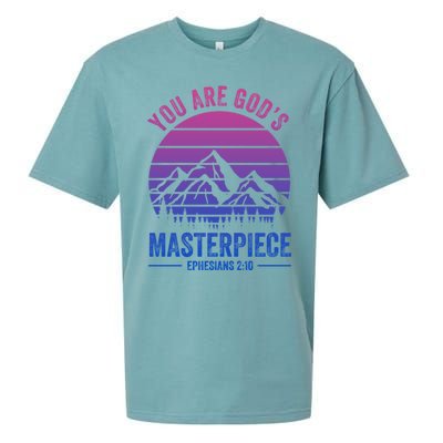 You Are God's Masterpiece Bible Verse Christian Faith Gift Sueded Cloud Jersey T-Shirt