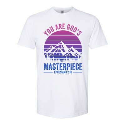 You Are God's Masterpiece Bible Verse Christian Faith Gift Softstyle® CVC T-Shirt