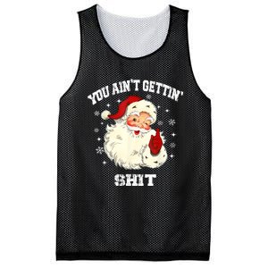 You Aint Getting Funny Christmas Mesh Reversible Basketball Jersey Tank