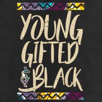 Young Gifted & Black African Pride 7 Panel Mesh Trucker Snapback Hat