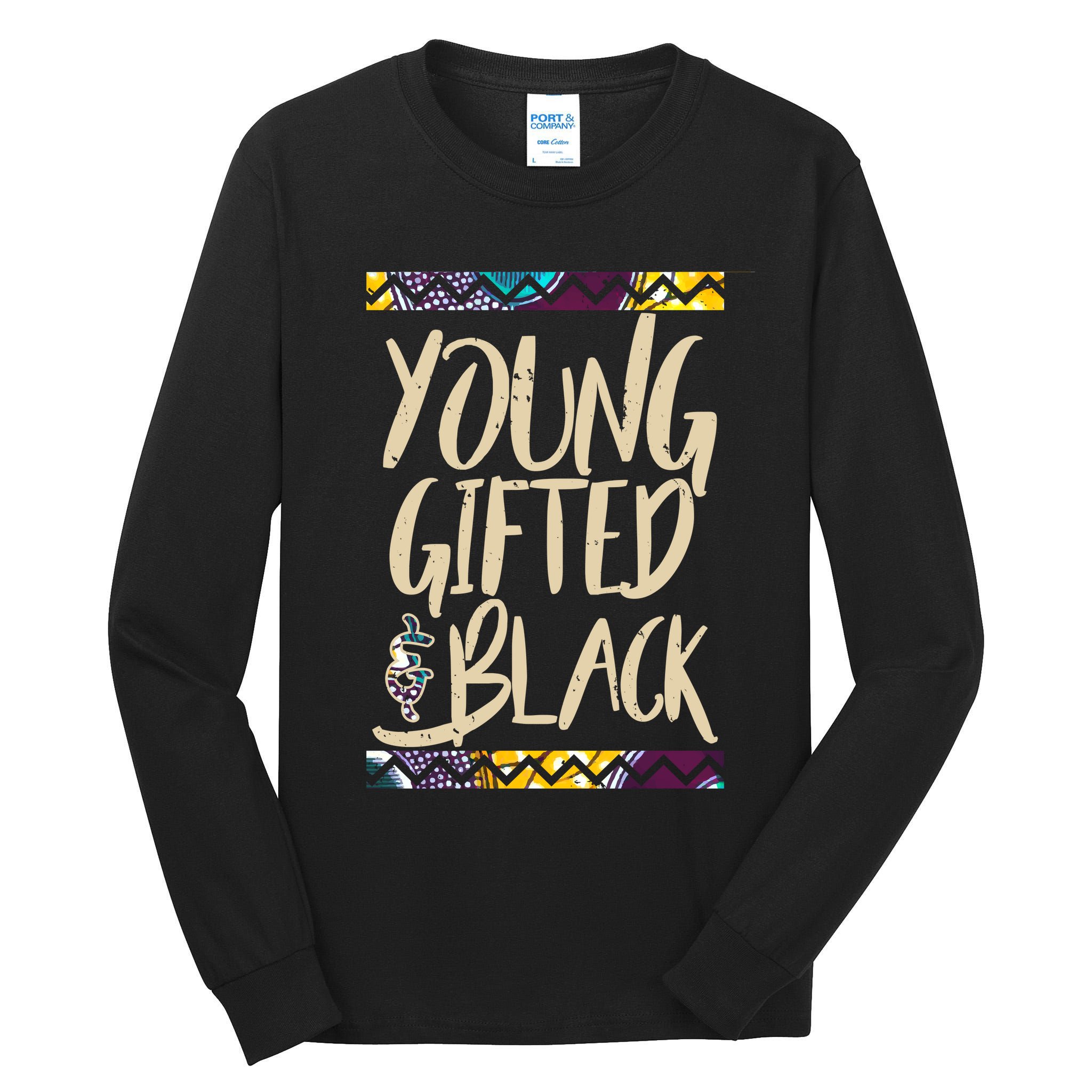 Young Gifted & Black African Pride Tall Long Sleeve T-Shirt
