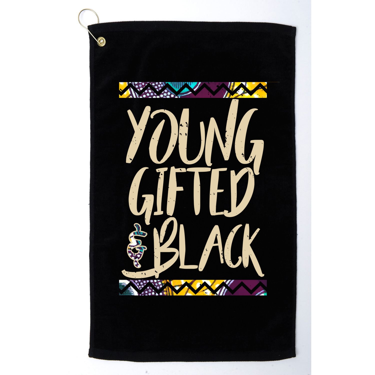Young Gifted & Black African Pride Golf Towel