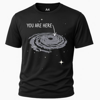 You Are Here Astronomy Galaxy Astronomer Science Fan Cooling Performance Crew T-Shirt