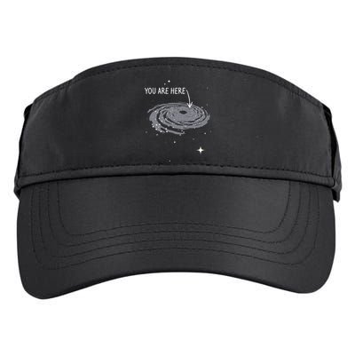 You Are Here Astronomy Galaxy Astronomer Science Fan Adult Drive Performance Visor