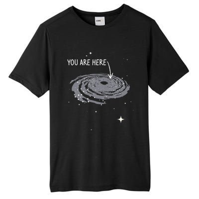 You Are Here Astronomy Galaxy Astronomer Science Fan Tall Fusion ChromaSoft Performance T-Shirt