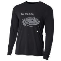 You Are Here Astronomy Galaxy Astronomer Science Fan Cooling Performance Long Sleeve Crew