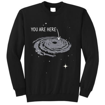 You Are Here Astronomy Galaxy Astronomer Science Fan Tall Sweatshirt