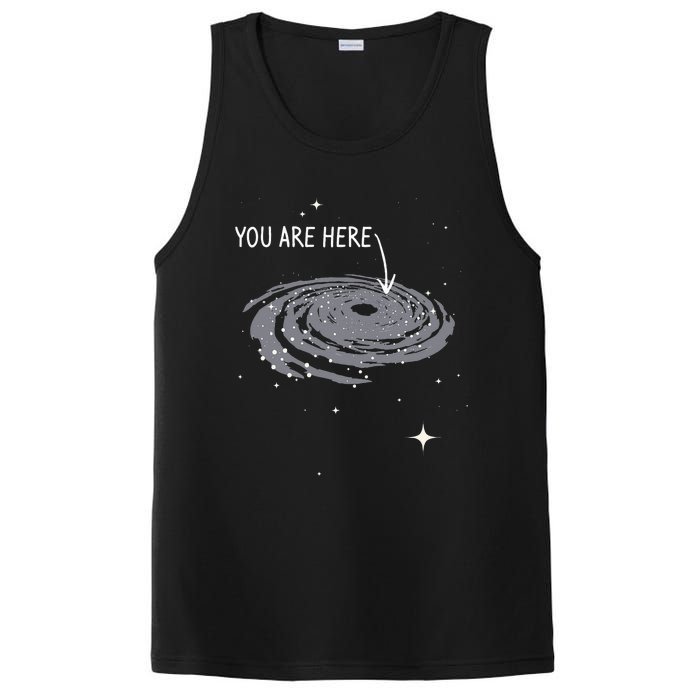 You Are Here Astronomy Galaxy Astronomer Science Fan PosiCharge Competitor Tank