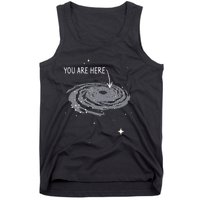 You Are Here Astronomy Galaxy Astronomer Science Fan Tank Top