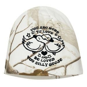 You Are Here To Love And Be Loved You Silly Goose Kati - Camo Knit Beanie