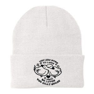 You Are Here To Love And Be Loved You Silly Goose Knit Cap Winter Beanie