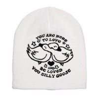 You Are Here To Love And Be Loved You Silly Goose Short Acrylic Beanie