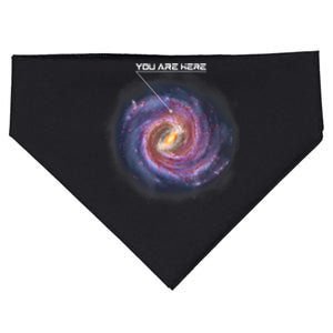 You Are Here Astronomy Milky Way Solar System Galaxy Space USA-Made Doggie Bandana