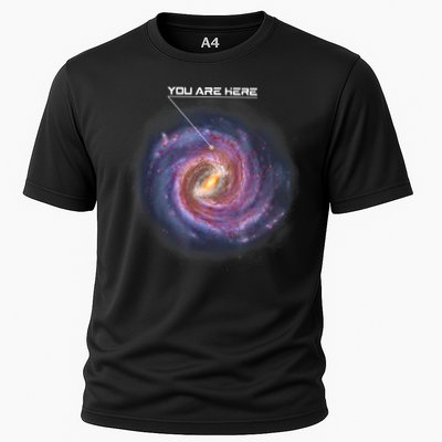 You Are Here Astronomy Milky Way Solar System Galaxy Space Performance Shirt