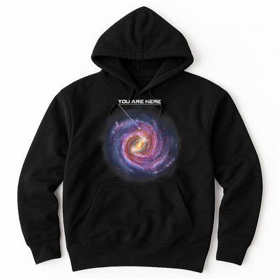 You Are Here Astronomy Milky Way Solar System Galaxy Space Hoodie
