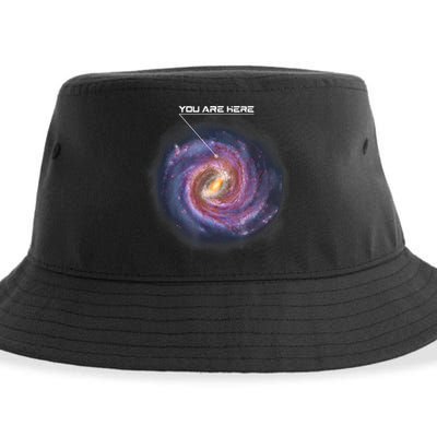 You Are Here Astronomy Milky Way Solar System Galaxy Space Sustainable Bucket Hat