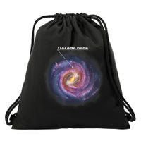 You Are Here Astronomy Milky Way Solar System Galaxy Space Drawstring Bag