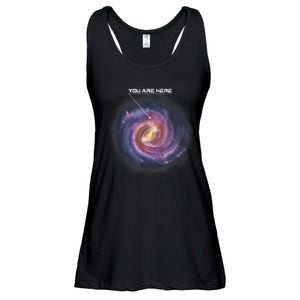 You Are Here Astronomy Milky Way Solar System Galaxy Space Ladies Essential Flowy Tank