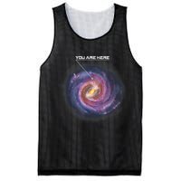 You Are Here Astronomy Milky Way Solar System Galaxy Space Mesh Reversible Basketball Jersey Tank