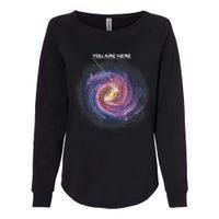 You Are Here Astronomy Milky Way Solar System Galaxy Space Womens California Wash Sweatshirt