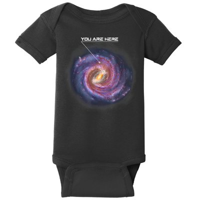 You Are Here Astronomy Milky Way Solar System Galaxy Space Baby Bodysuit