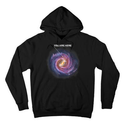 You Are Here Astronomy Milky Way Solar System Galaxy Space Tall Hoodie