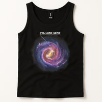 You Are Here Astronomy Milky Way Solar System Galaxy Space Tank Top